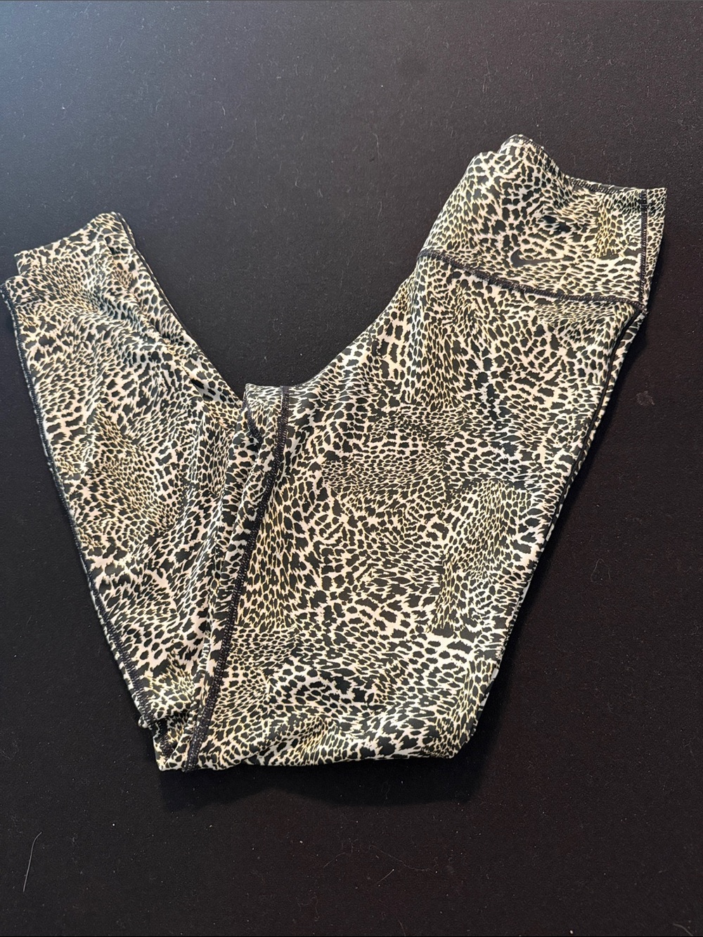 Nike Animal Print Leggings in Black and Tan